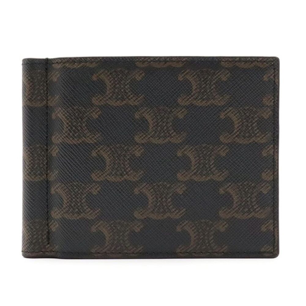 Celine Triomphe Bi-fold Money Clip Wallet